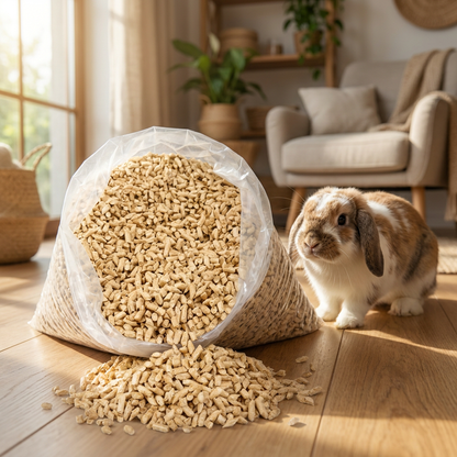 Champi Pellet drewniany dla gryzoni i królików 15 kg 35 l – ekologiczne podłoże sosnowe