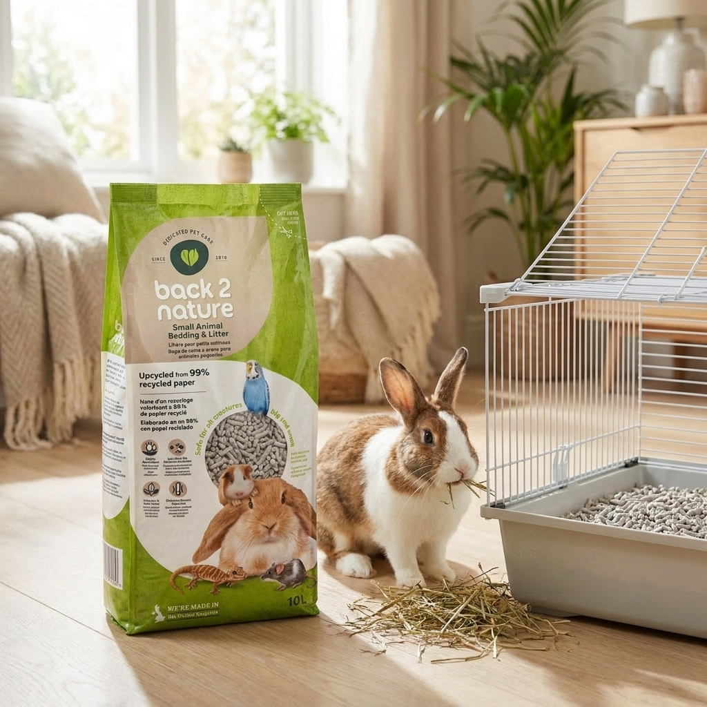 Back 2 Nature żwirek papierowy 10 l bezpyłowy – pellet celulozowy dla gryzoni i królików