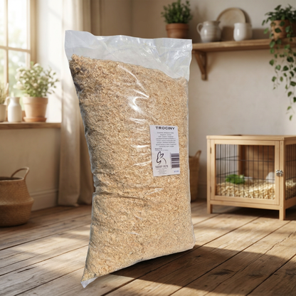 More & Good Trociny dla gryzoni i królików 75 l, 5 kg – odpylone, z drewna iglastego