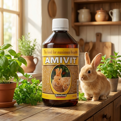 Benefeed Amivit witaminy i aminokwasy dla królików 1000 ml – płyn do wody