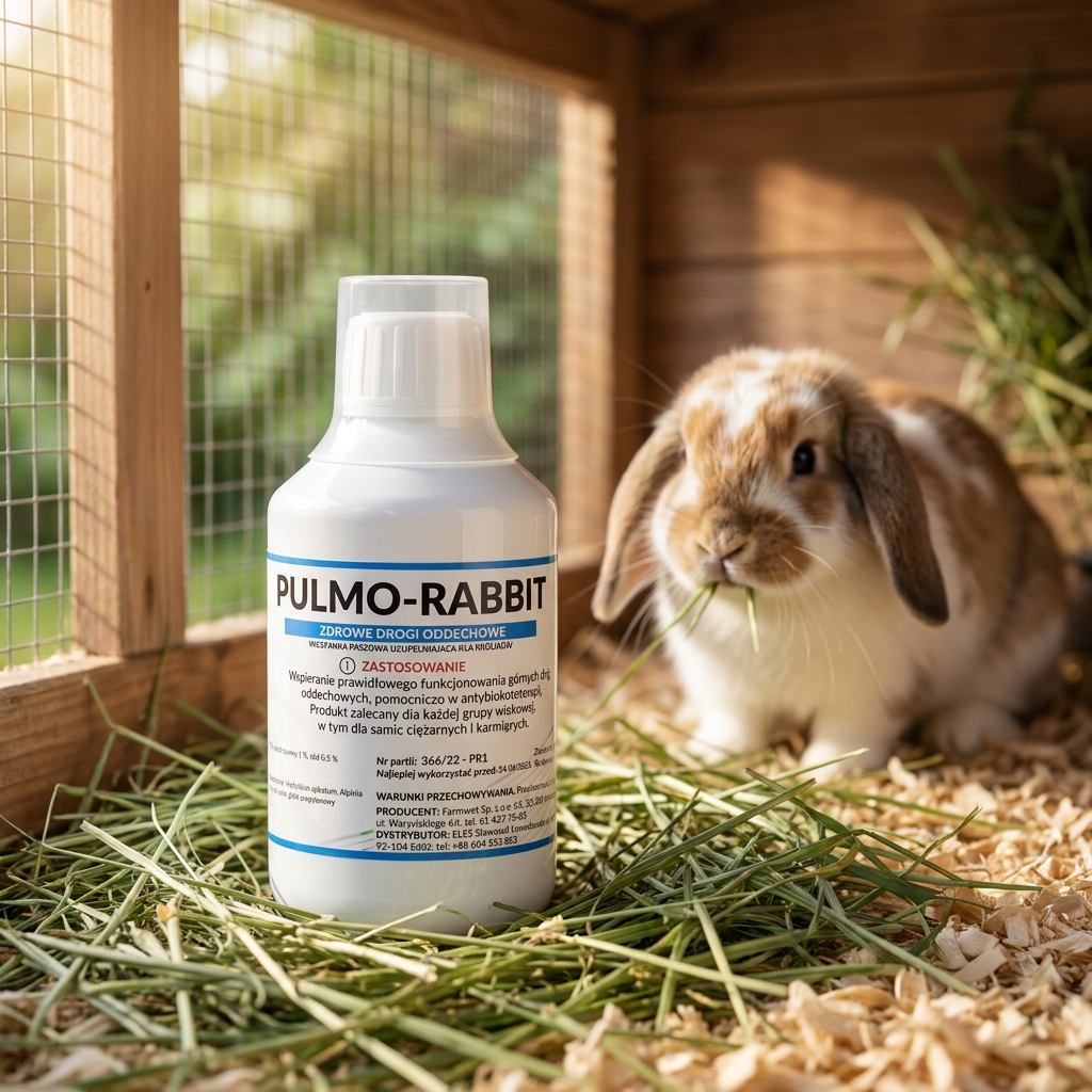 Futerkowe PulmoRabbit preparat ziołowy dla królików na układ oddechowy 250 ml – płyn