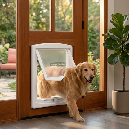 PetSafe Staywell 760 Original drzwiczki wahadłowe dla psa do 45 kg, rozmiar L – białe