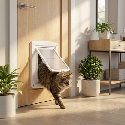 PetSafe Staywell 715 drzwiczki wahadłowe dla kota do 7 kg i małego psa – białe