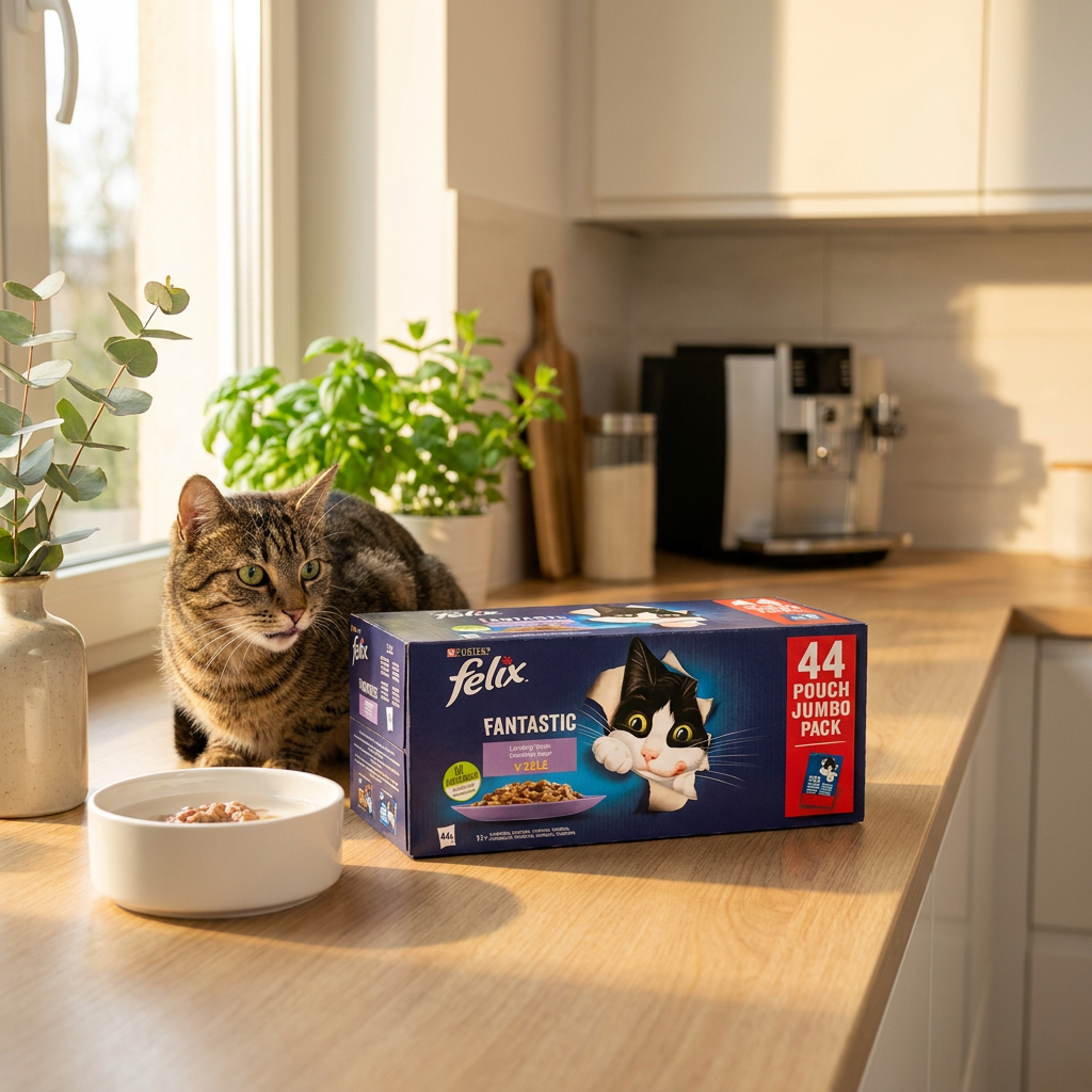 Felix Fantastic mokra karma dla kota w galaretce 44x85 g – mix smaków, saszetki
