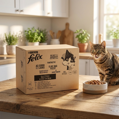 Felix Fantastic mokra karma dla kota w galaretce 120 x 85 g – mix smaków, 10,2 kg