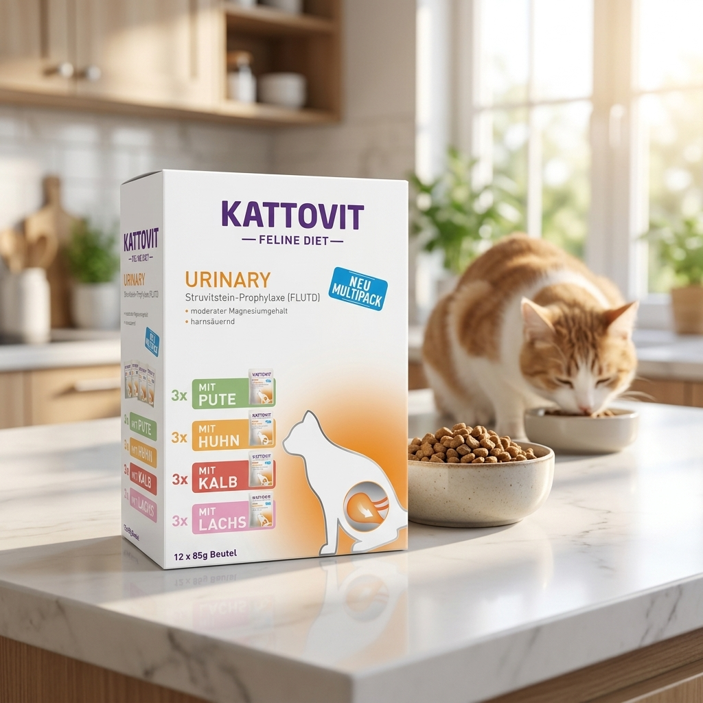 Kattovit Feline Diet Urinary mokra karma dla kota 12 x 85 g – mix smaków