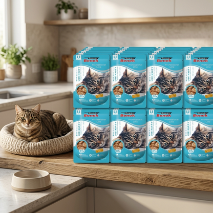 Super Benek Urinary mokra karma dla kota 24 x 100 g – saszetki na układ moczowy, mix smaków