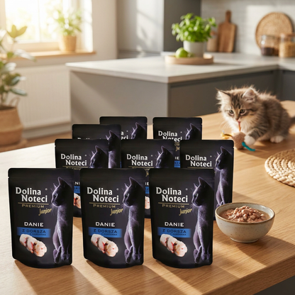 Dolina Noteci Premium mokra karma dla kociąt z dorszem – bezzbożowa, 10 x 85 g