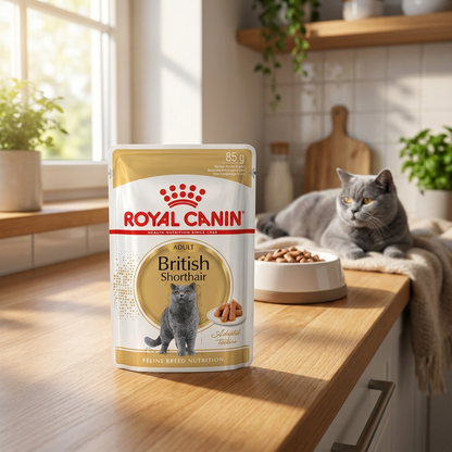 Royal Canin British Shorthair Adult mokra karma dla kota 85 g w sosie – kurczak