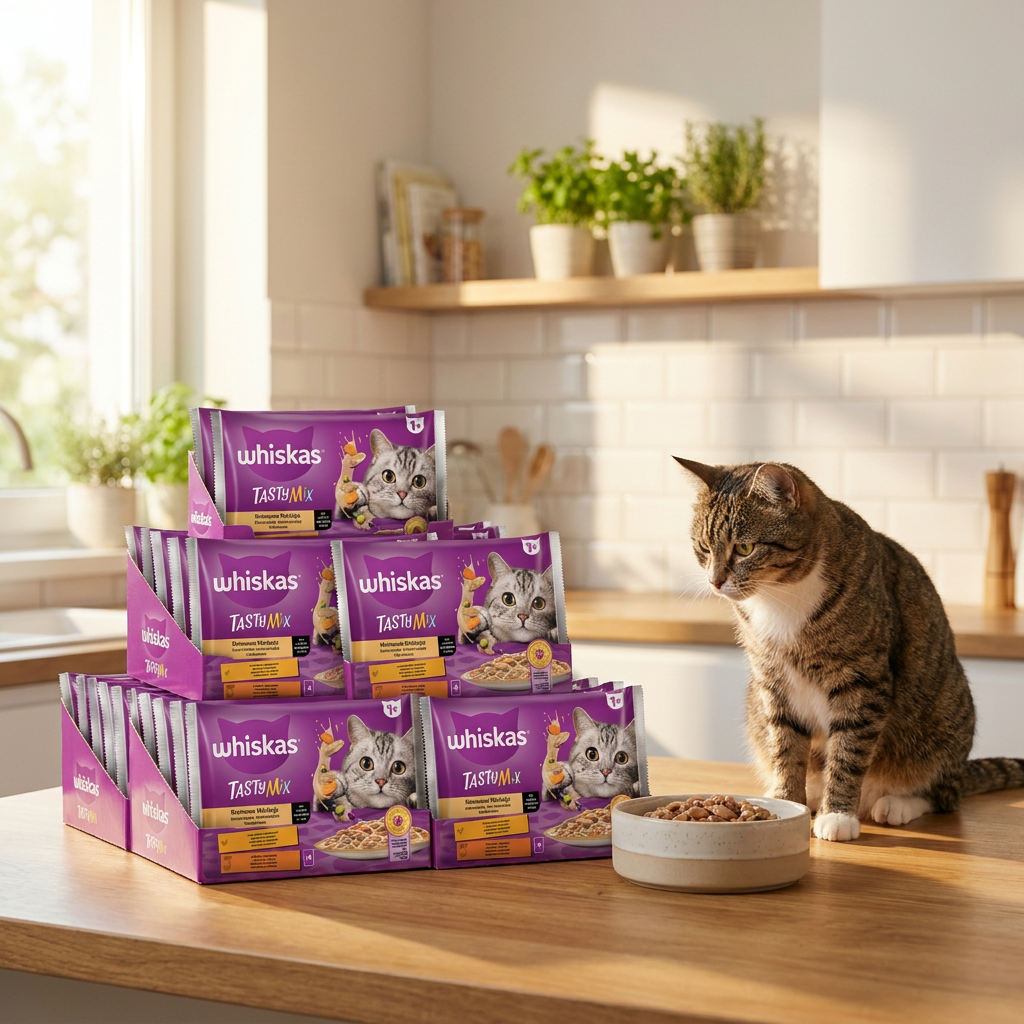 Whiskas Adult mokra karma dla kota 32x85 g – kremowa zupa w saszetkach, mix smaków