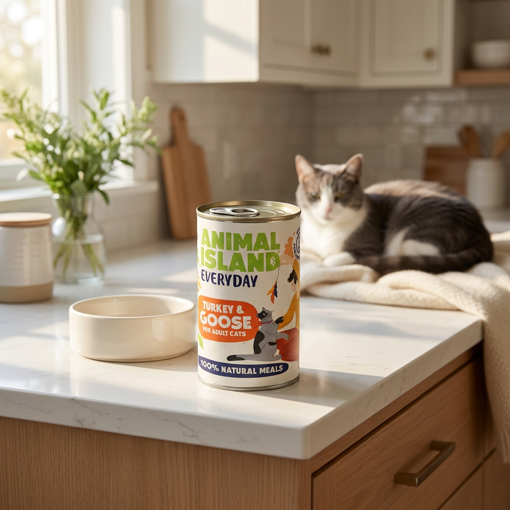 Animal Island Everyday karma mokra dla kota z indykiem i gęsią 400 g – bezzbożowa