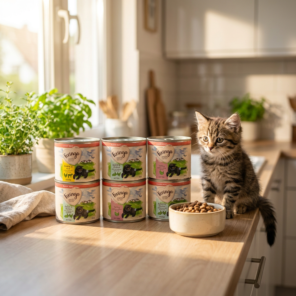 Feringa Mokra karma dla kociąt Classic Kitten Meat Menü 6 x 200 g bezzbożowa – mix smaków