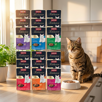 Animonda Vom Feinsten mokra karma dla kota bezzbożowa 18 x 85 g – mix smaków