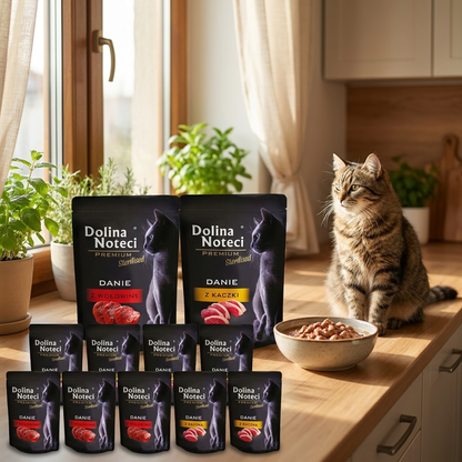 Dolina Noteci Premium mokra karma dla kota sterylizowanego 20 x 85 g – kaczka i wołowina