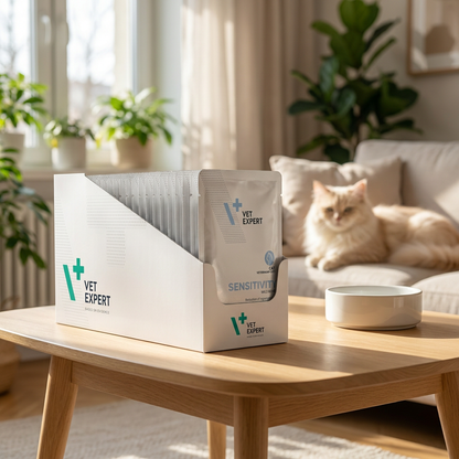 Vet Expert Sensitivity Cat mokra karma dla kota z dzikiem 12x100 g – saszetki, monoproteina
