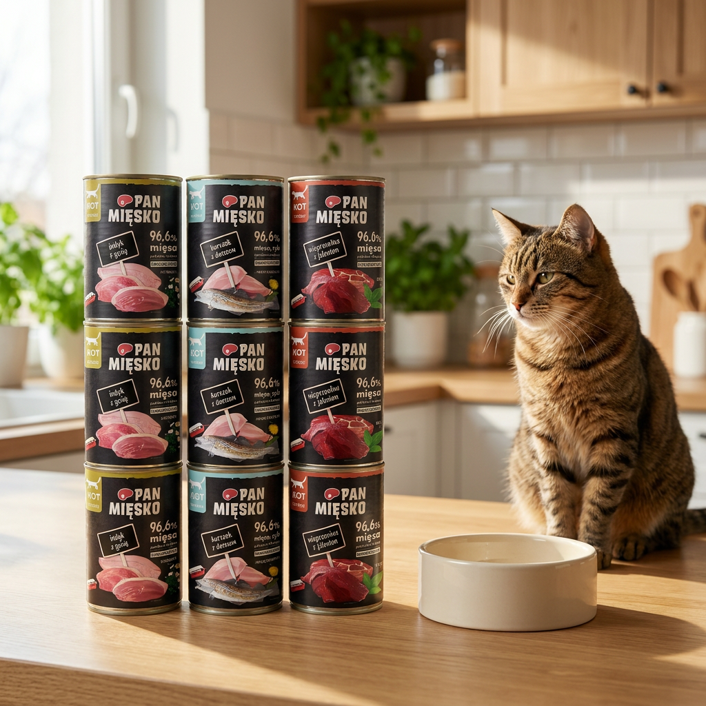 Pan Mięsko karma mokra dla kota dorosłego bezzbożowa 12x400 g – mix smaków