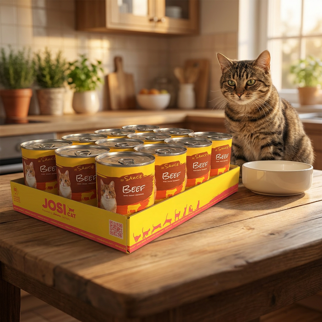 Josera JosiCat mokra karma dla kota 12x415 g z witaminą D3 – wołowina w sosie