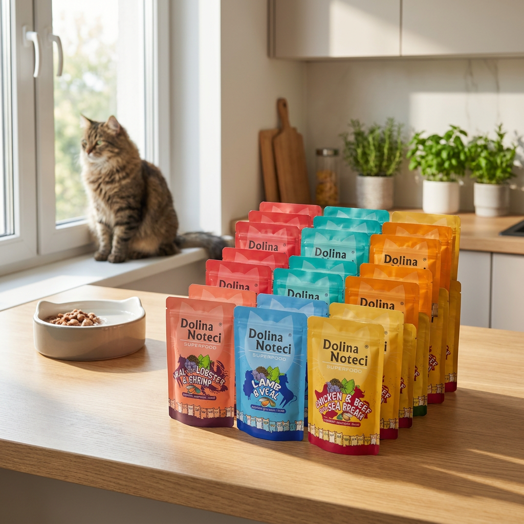 Dolina Noteci Superfood mokra karma dla kota 20 x 85 g bez zbóż – mix smaków