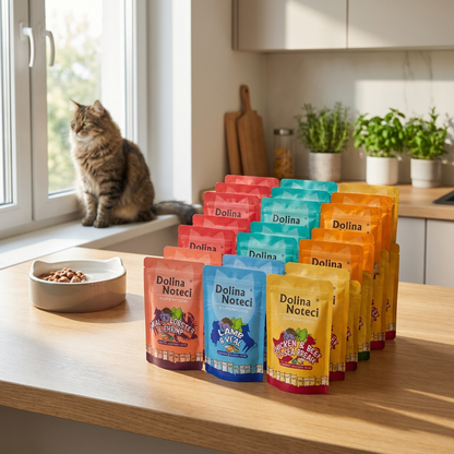 Dolina Noteci Superfood mokra karma dla kota 20 x 85 g bez zbóż – mix smaków
