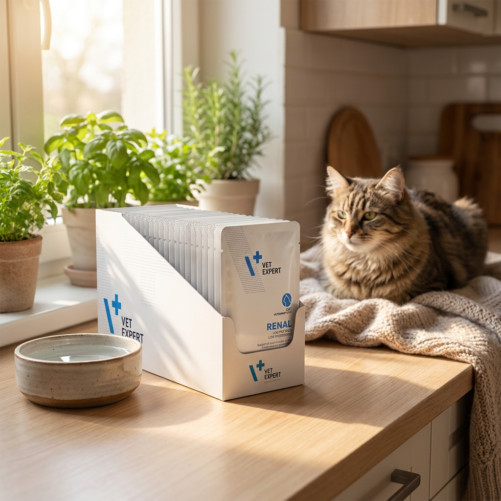 Vet Expert Renal Cat mokra karma weterynaryjna dla kota na nerki 12x100 g – kurczak