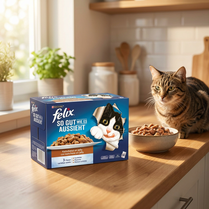 Felix Fantastic mokra karma dla kota w galarecie 120 x 85 g – mix smaków, bezzbożowa