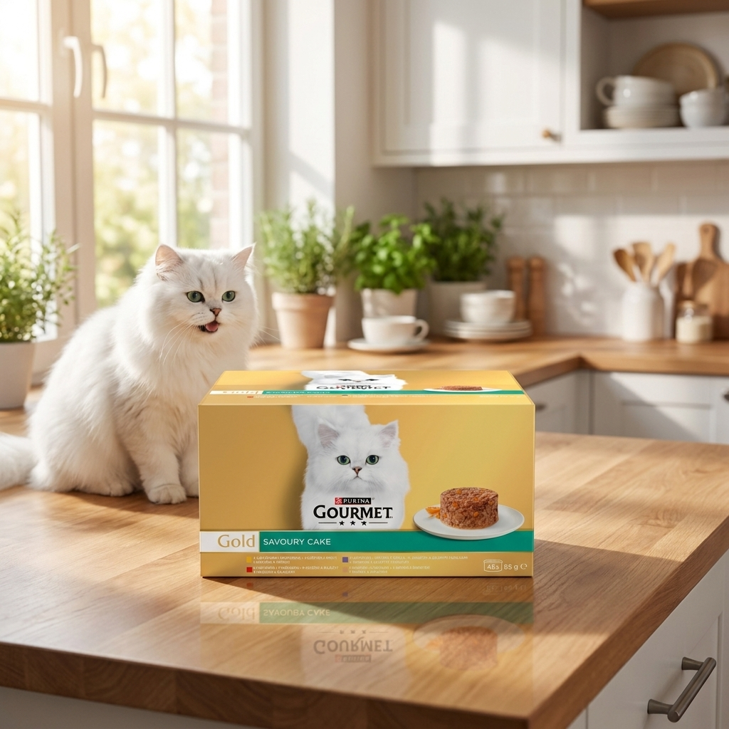 Gourmet Gold Savoury Cake mokra karma dla kota 48x85 g w puszkach – mix 4 smaków
