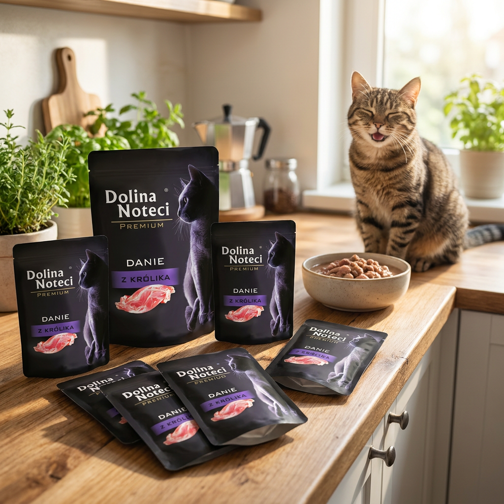 Dolina Noteci Premium mokra karma dla kota z królikiem – bezzbożowa, 10 x 85 g
