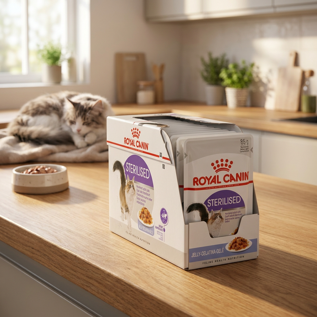 Royal Canin Sterilised mokra karma dla kota w galaretce 12 x 85 g – saszetki, mix smaków