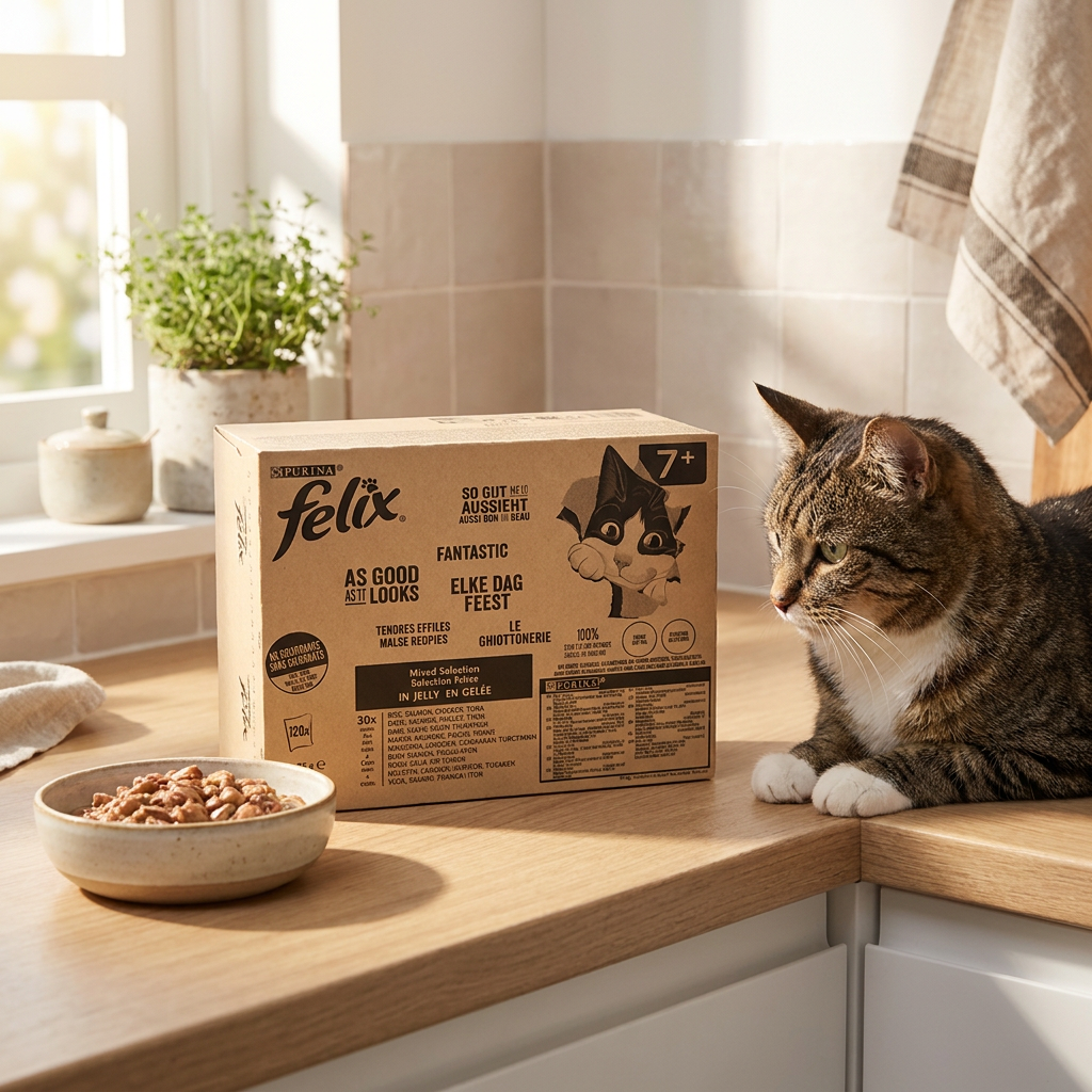 Felix SoGut Senior mokra karma dla kota 7+ w galarecie 120 x 85 g – mix smaków