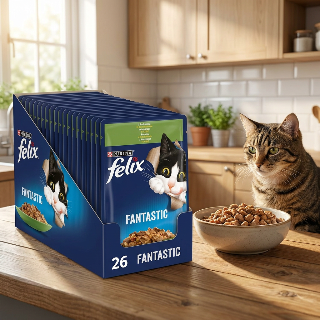 Felix Fantastic mokra karma dla kota z królikiem w galarecie 26 x 85 g – saszetki