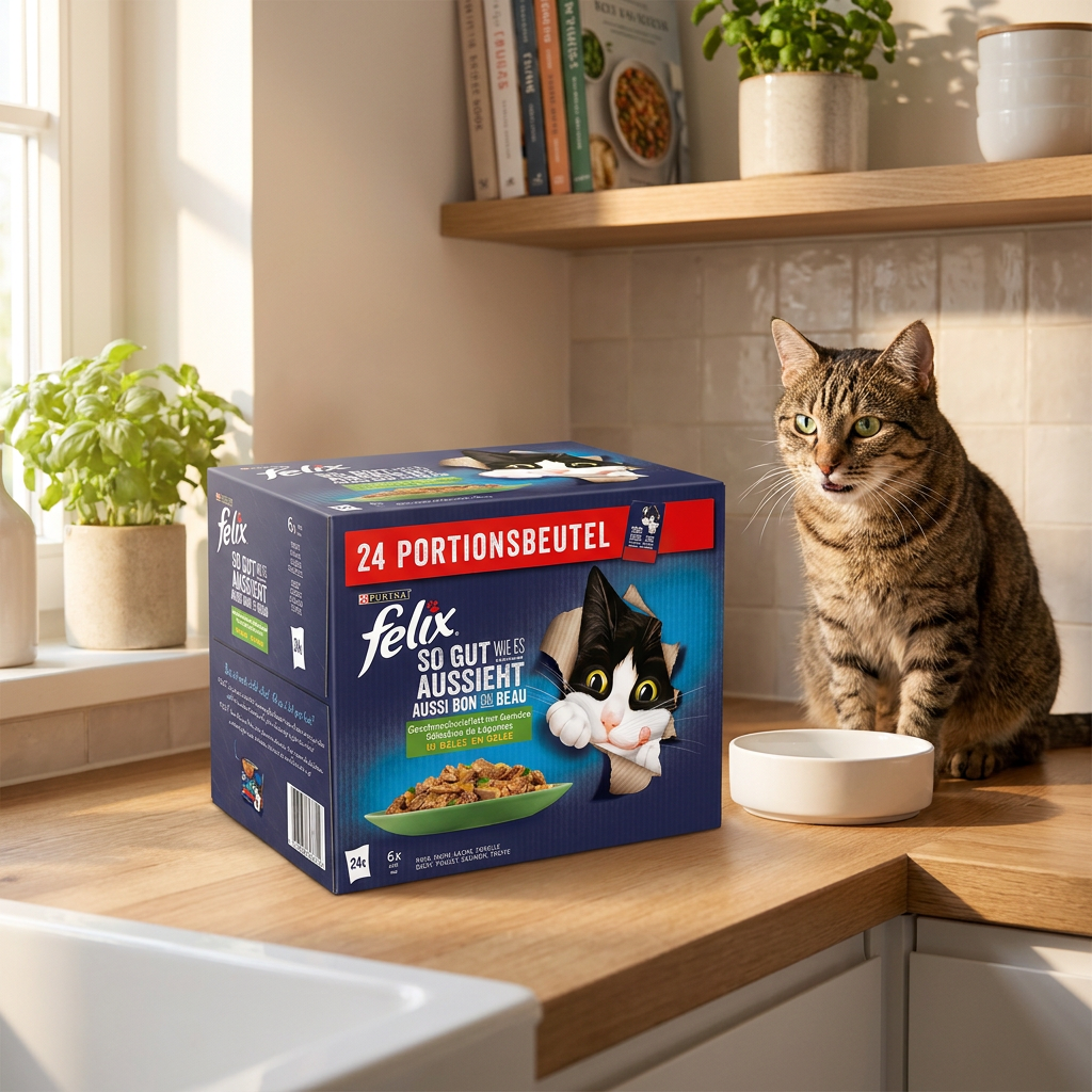 Felix Fantastic mokra karma dla kotów w galaretce 24 x 85 g – bezzbożowa, mix smaków