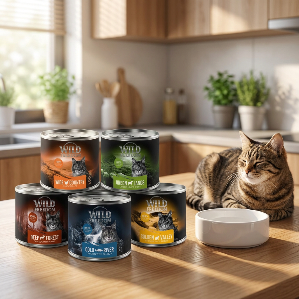Wild Freedom Adult mokra karma dla kota 6x 200 g – 98% mięsa, bezzbożowa, mix smaków