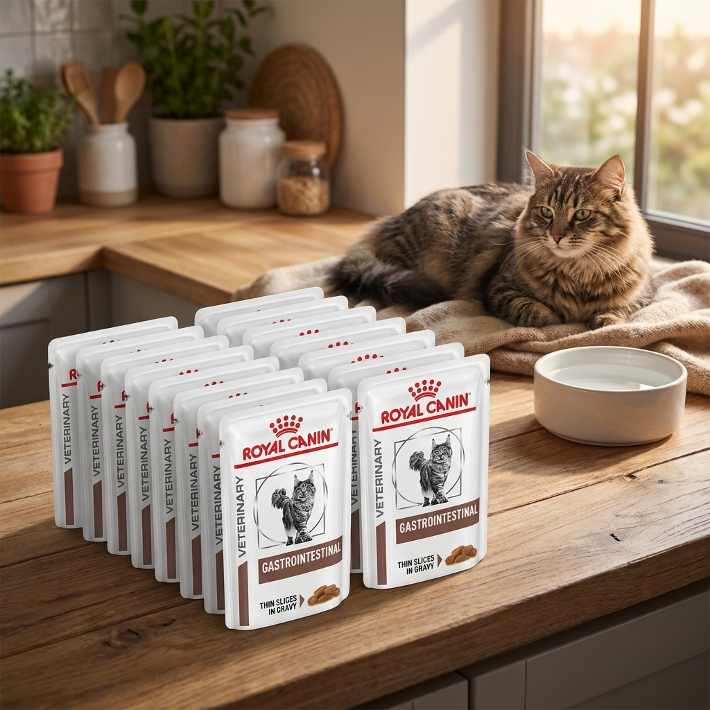 Royal Canin Veterinary Gastrointestinal mokra karma dla kota w sosie – 12 saszetek po 85 g