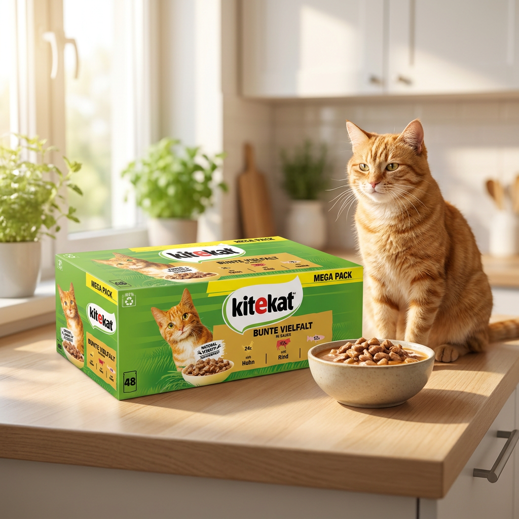 Kitekat karma mokra dla kota w saszetkach 48 x 85 g – mix smaków, kurczak, wołowina, łosoś