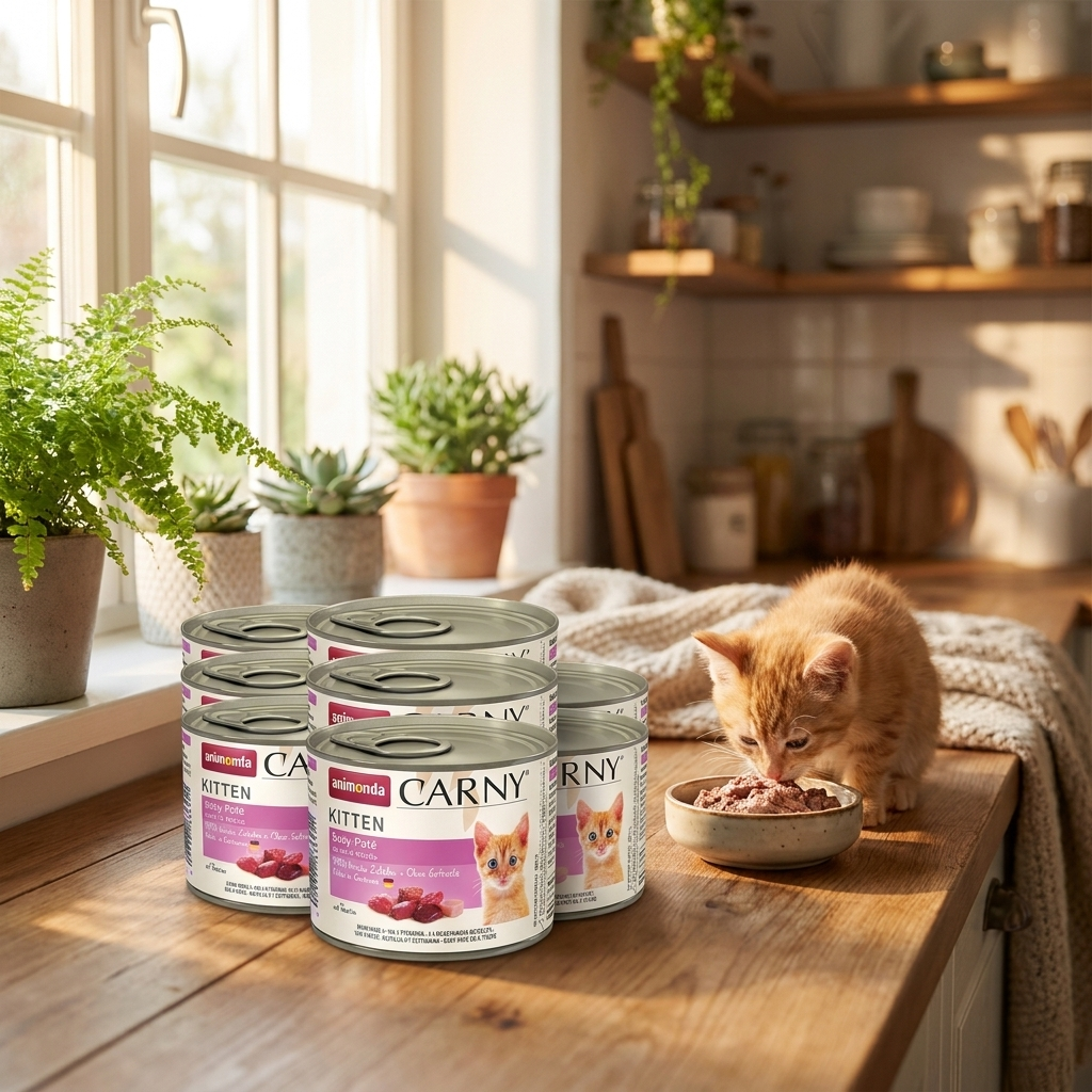 Animonda Carny Kitten Baby Pate mokra karma dla kociąt 6x200 g – pasztet wołowina i kurczak