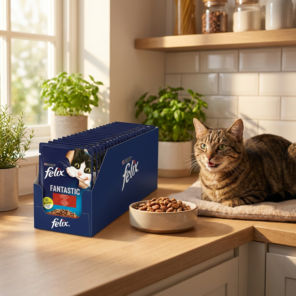 Felix Fantastic mokra karma dla kota wołowina w galarecie – saszetki 26 x 85 g
