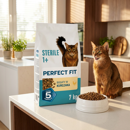 Perfect Fit Sterile 1+ sucha karma dla kotów sterylizowanych 7 kg – kurczak