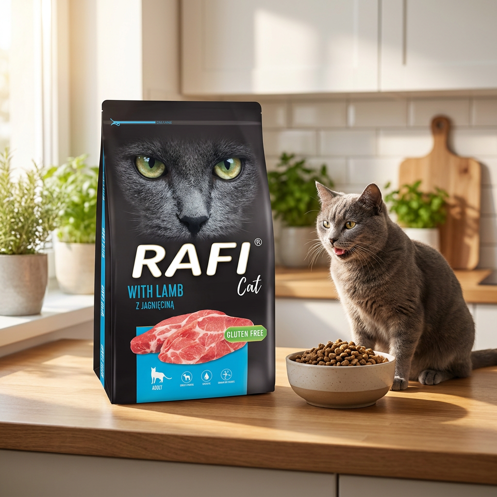 Rafi Karma sucha dla kota z jagnięciną 7 kg bezzbożowa – dla dorosłych kotów