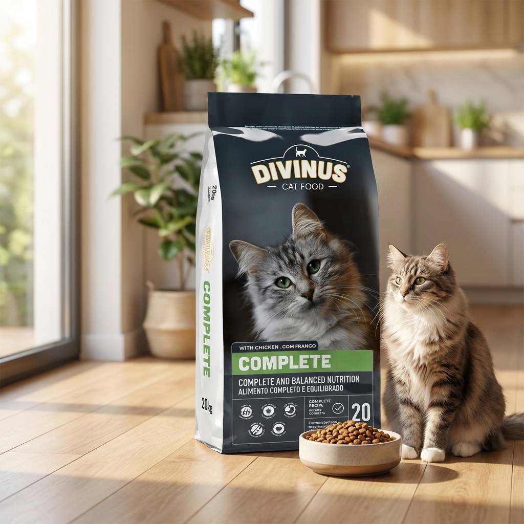 Divinus Cat Complete sucha karma dla kota 20 kg z drobiem i prebiotykiem – dla dorosłych
