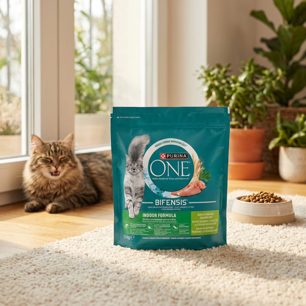 Purina ONE Bifensis Indoor sucha karma dla dorosłych kotów domowych 1,4 kg – indyk