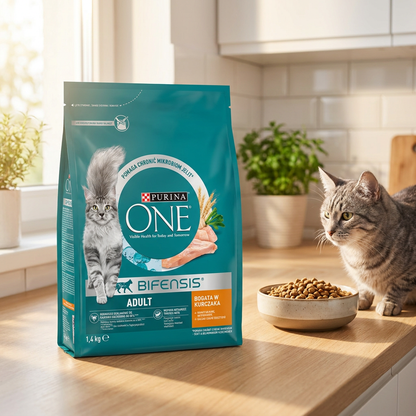Purina One Adult Bifensis sucha karma dla kota z kurczakiem 1,4 kg – dla dorosłych kotów