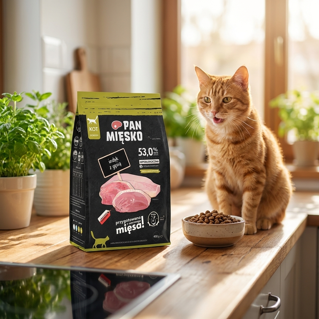 Pan Mięsko karma sucha dla kota bezzbożowa – pakiet próbny 5x 400 g, mix smaków