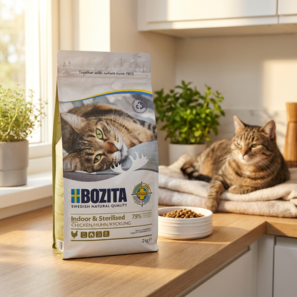 Bozita sucha karma dla kotów sterylizowanych 2 kg bezzbożowa – Indoor & Sterilised, kurczak