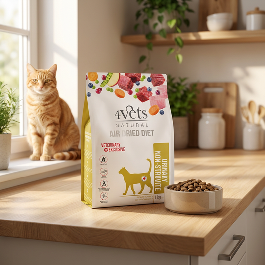 4Vets Natural Urinary karma sucha dla kota na drogi moczowe 1 kg bezzbożowa – wołowina