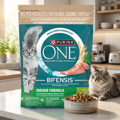 Purina ONE Indoor sucha karma dla kota z indykiem 1,4 kg – dla kotów domowych