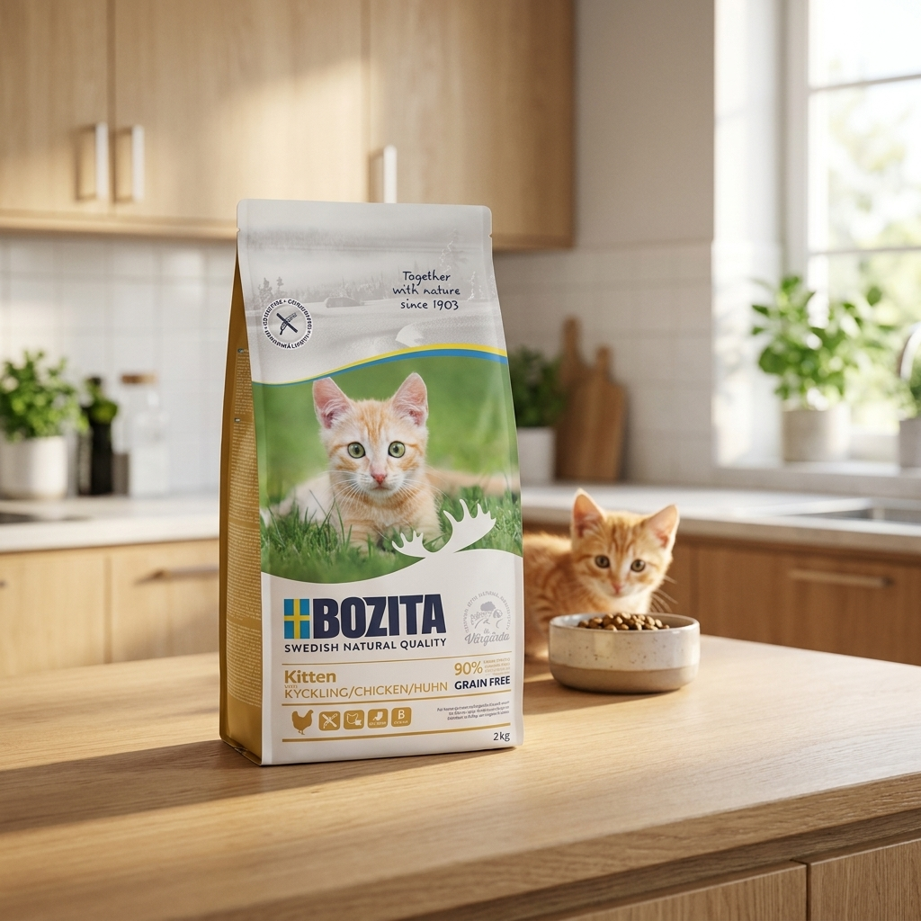 Bozita Kitten sucha karma dla kociąt 2 kg bezzbożowa z kurczakiem i łososiem