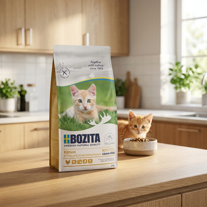 Bozita Kitten sucha karma dla kociąt 2 kg bezzbożowa z kurczakiem i łososiem