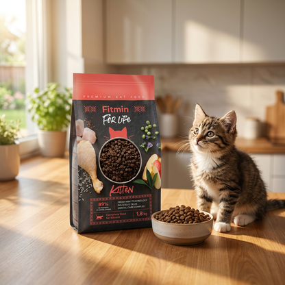 Fitmin Cat For Life Kitten sucha karma dla kociąt 1,8 kg – bezzbożowa, z kurczakiem