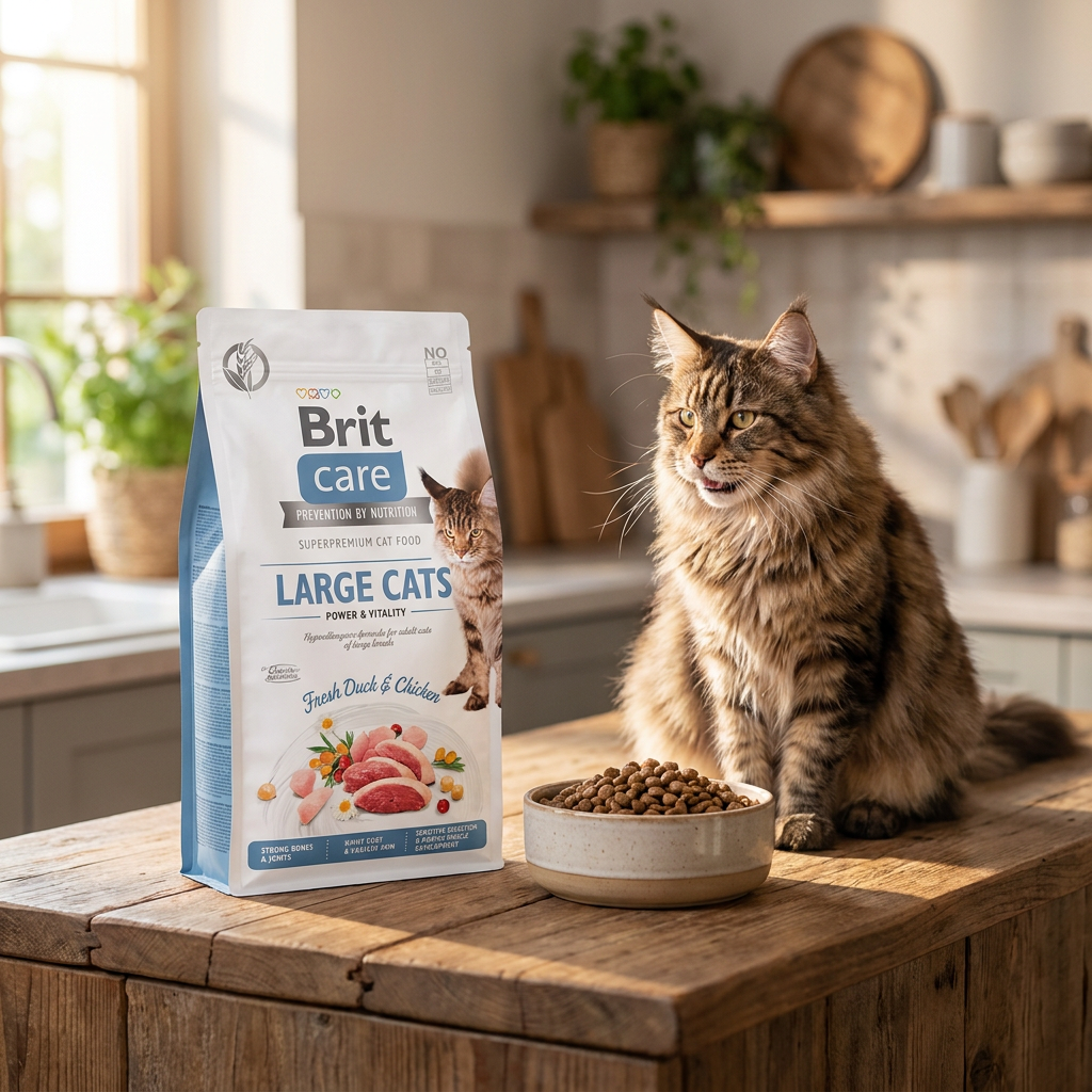 Brit Care sucha karma dla kota Large Power & Vitality 2 kg – bezzbożowa, kaczka i kurczak