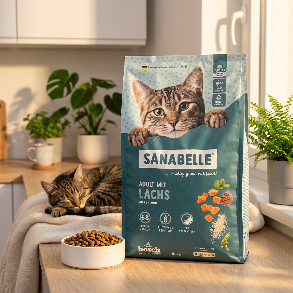 Sanabelle Classic Adult sucha karma dla kota 10 kg z łososiem – bez zbóż glutenowych